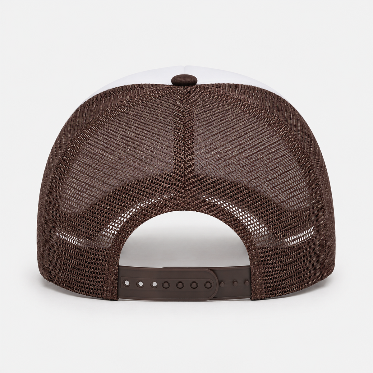 Casquette Trucker Marron Y2K Brodée Bubble Unisexe