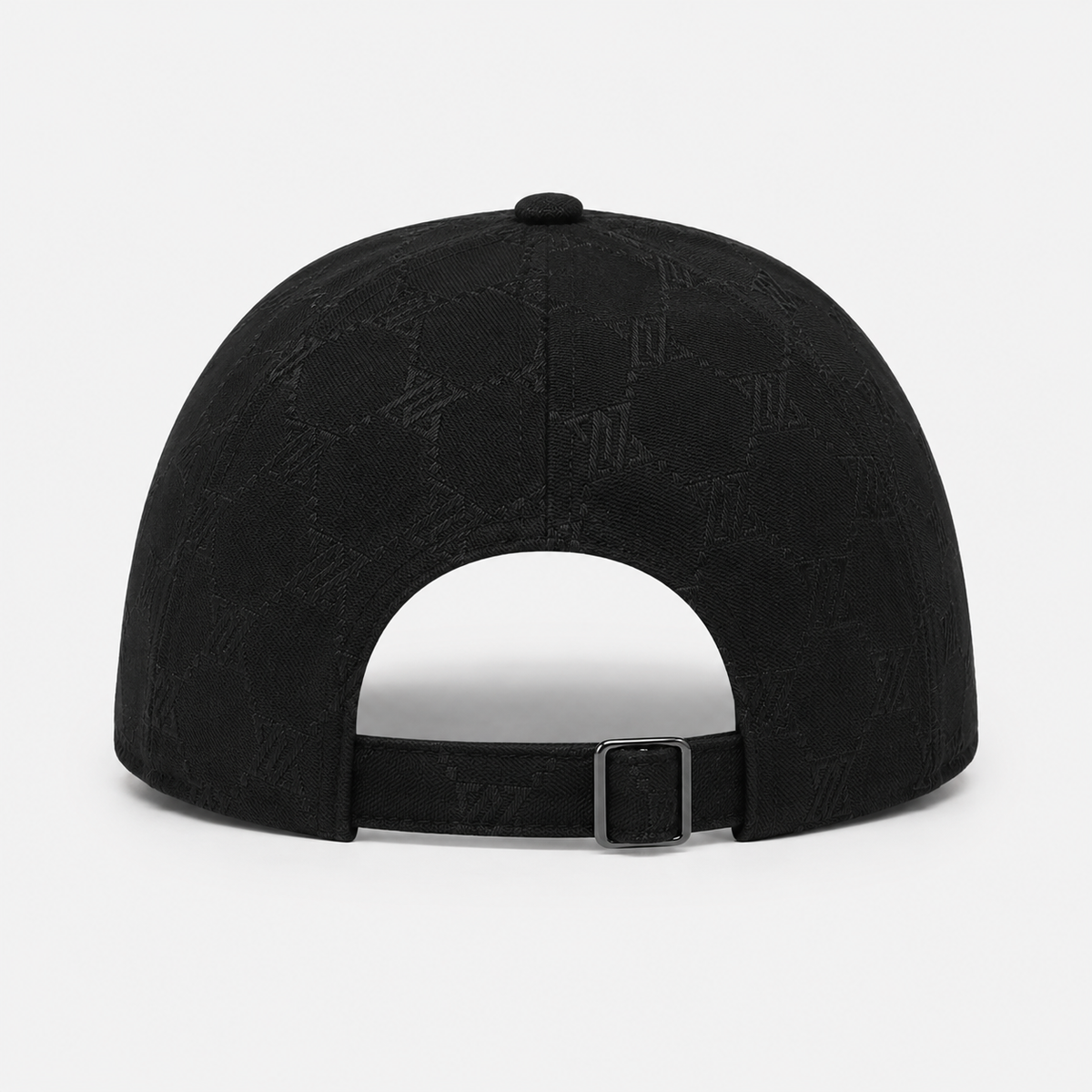 Casquette Noire Monogramme Minimaliste Premium