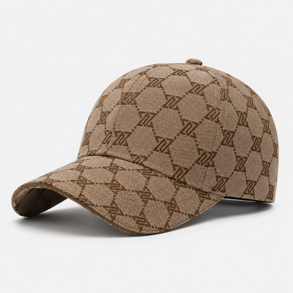 Casquette Beige Monogramme Élégante Style Luxe