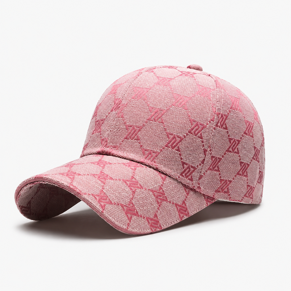 Casquette Rose Monogramme Y2K Tendance