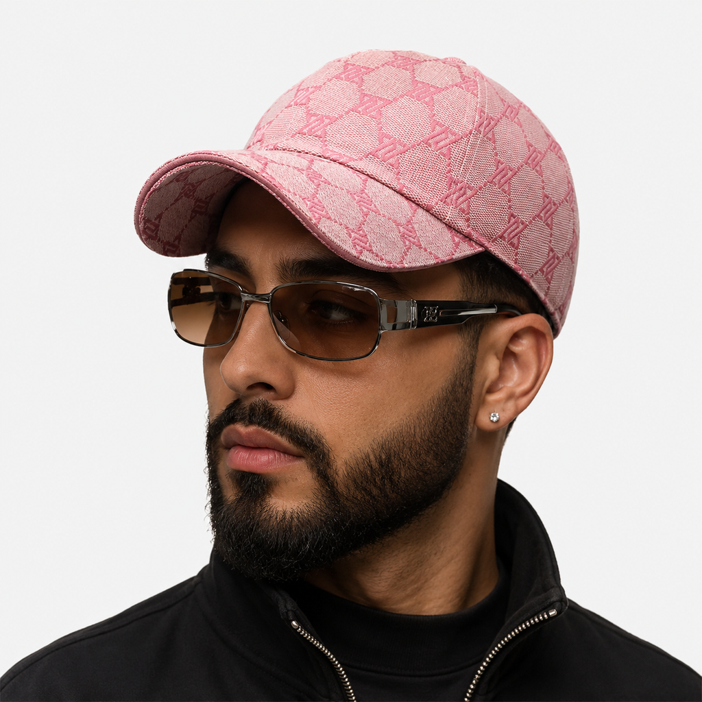 Casquette Rose Monogramme Y2K Tendance