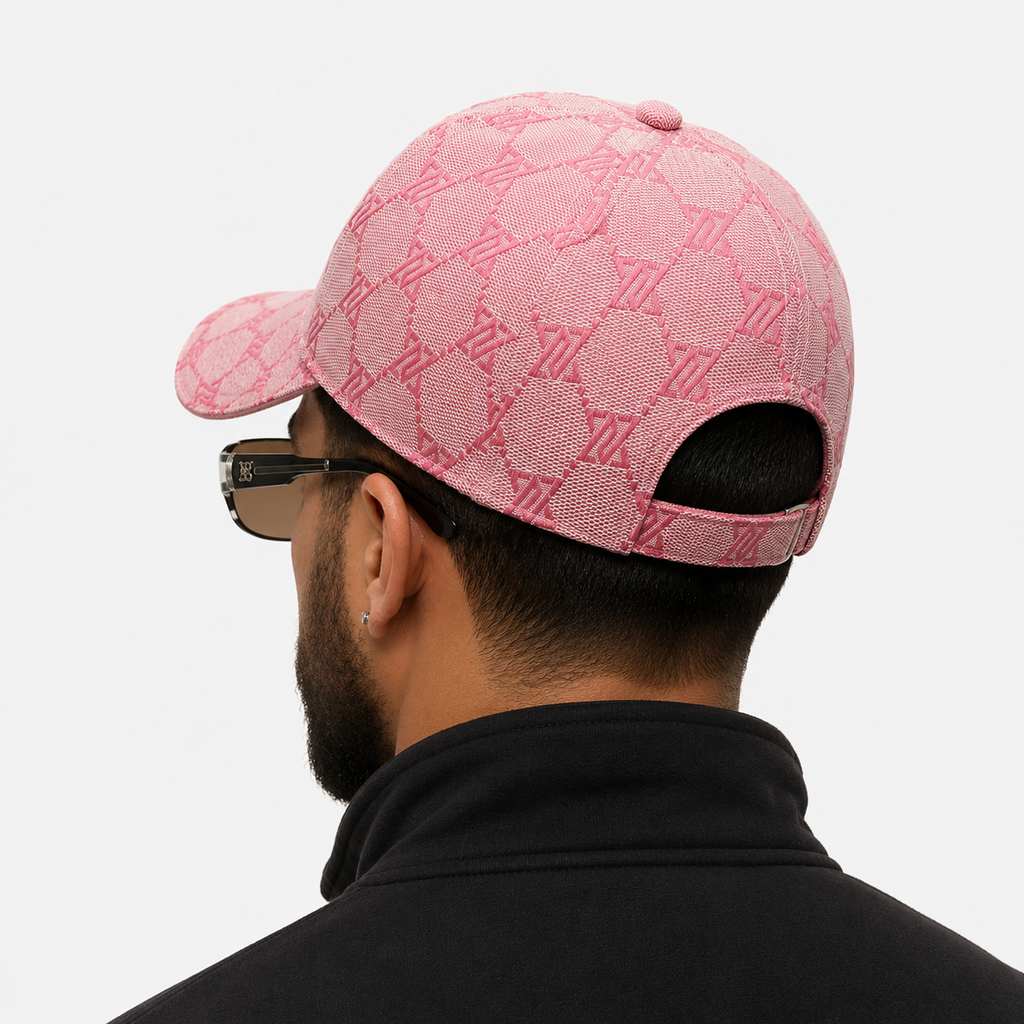 Casquette Rose Monogramme Y2K Tendance