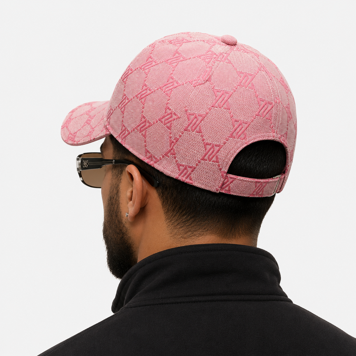 Casquette Rose Monogramme Y2K Tendance