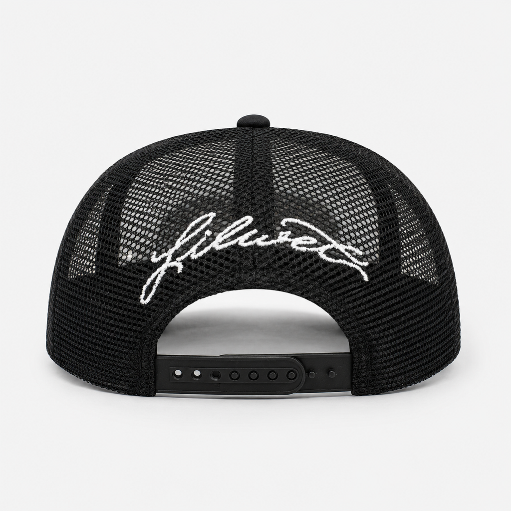Casquette Trucker Rouge Noire Style Urban Unisexe