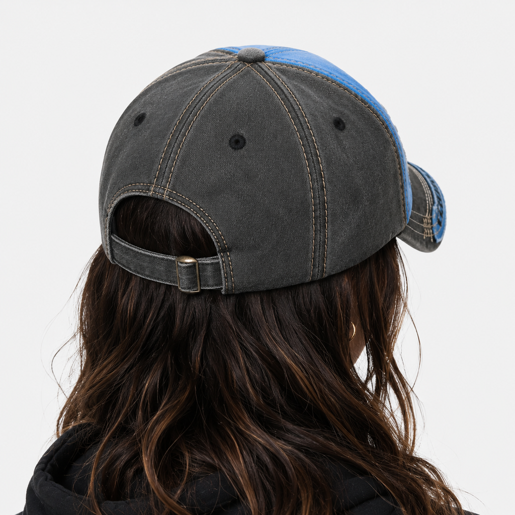 Casquette Coton Broderie Requin Délavé