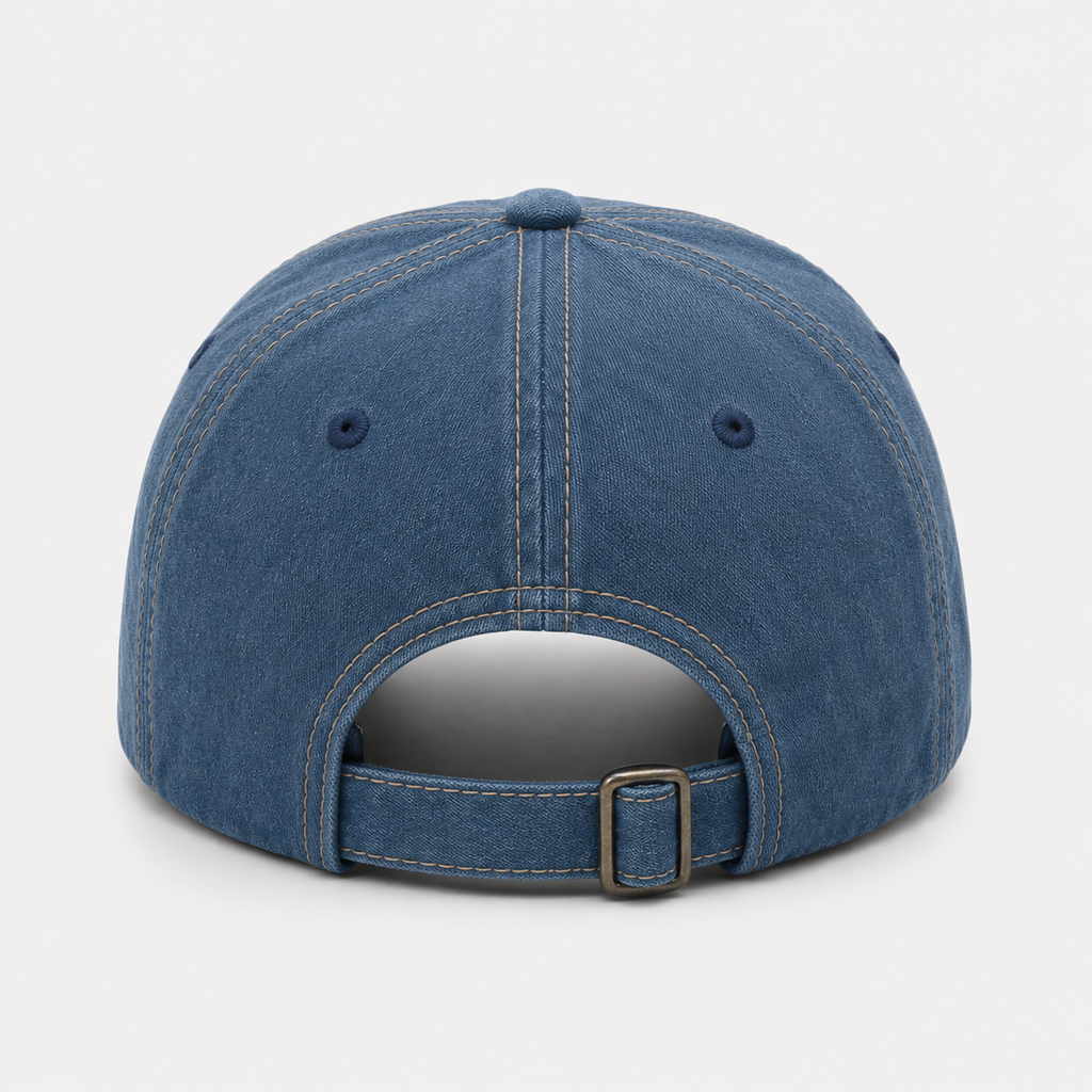 Casquette Baseball Broderie Requin En Coton Délavé