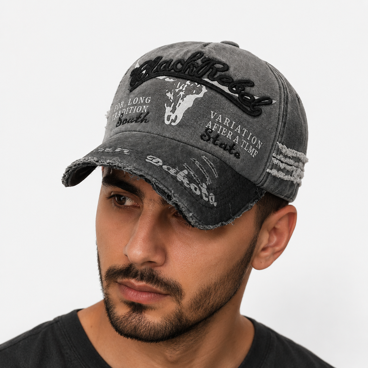 Casquette En Coton Lavé Effet Usé