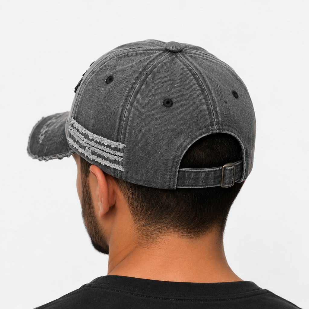 Casquette En Coton Lavé Effet Usé