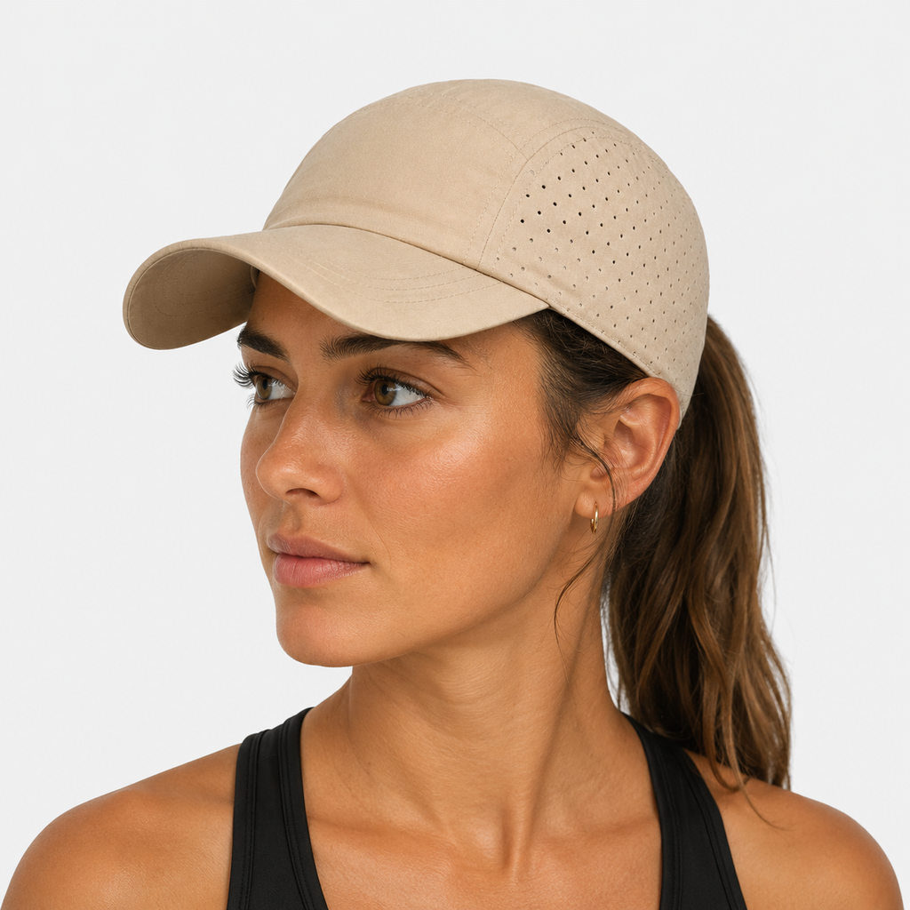 Casquette Course Beige Légère