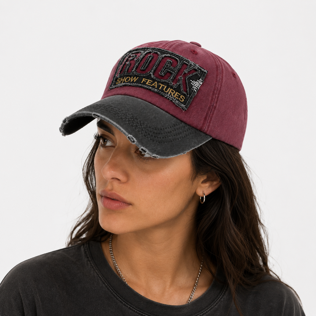 Casquette Y2K Rouge & Noir Vintage