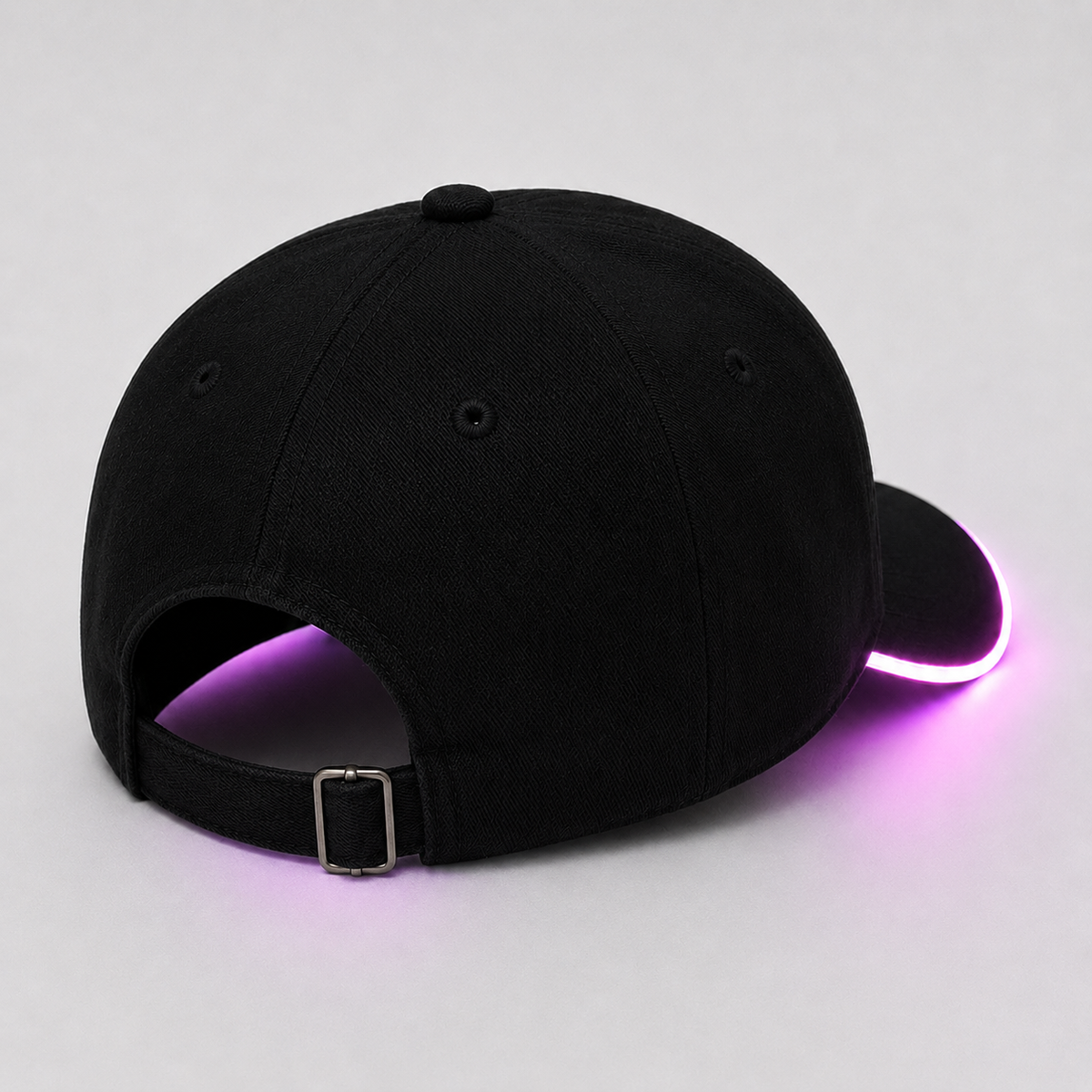 Couvre-Chef LED À Fibre Optique Noir
