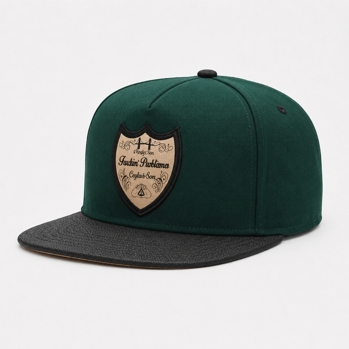 Couvre-Chef Vert Foncé Écusson Blason