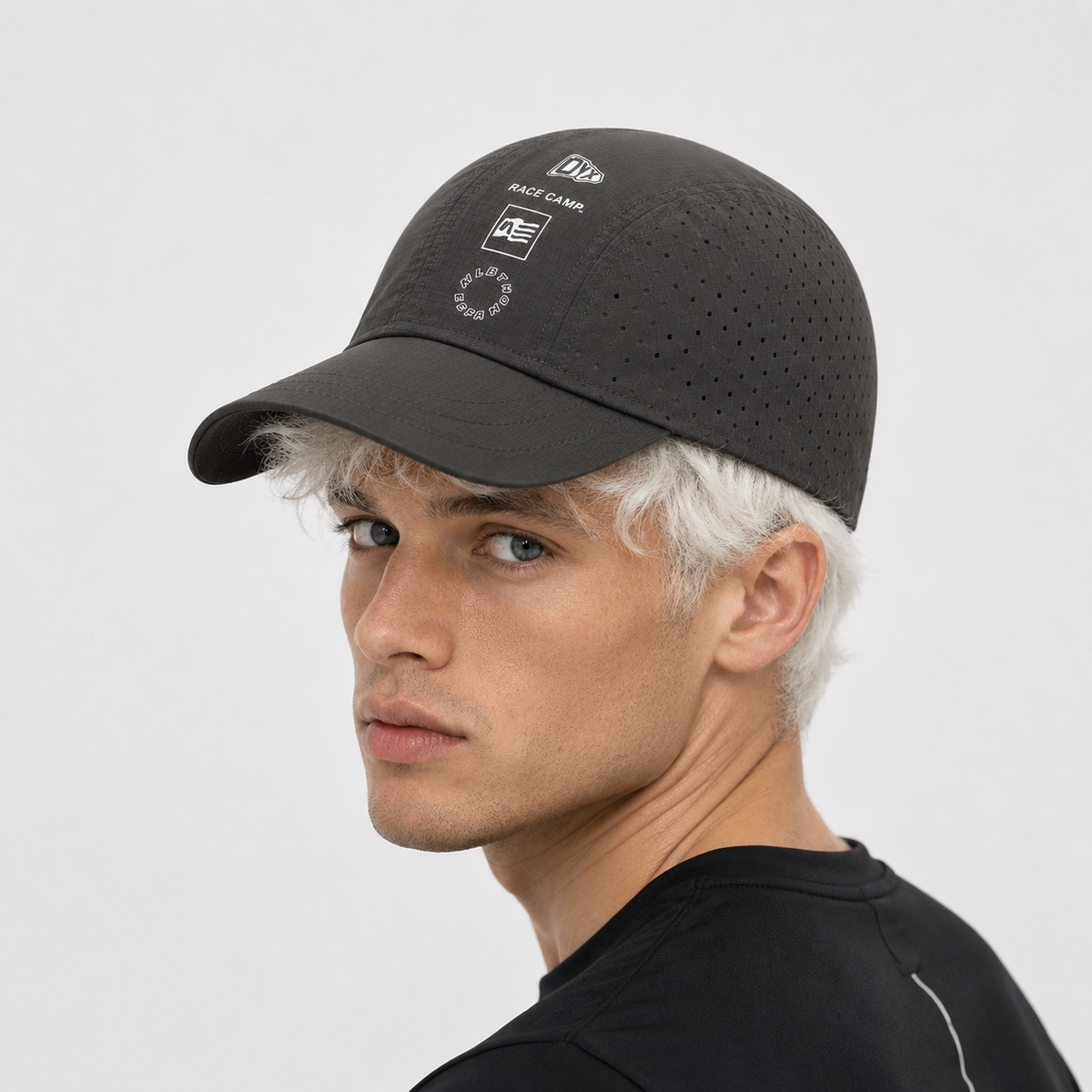 Casquette Baseball de run Grise Légère