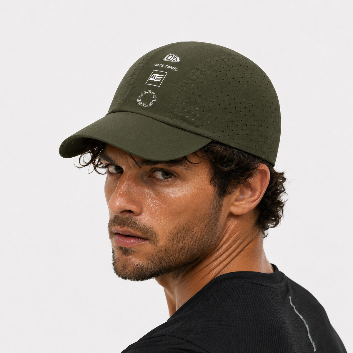 Casquette De Course Légère Verte khaki