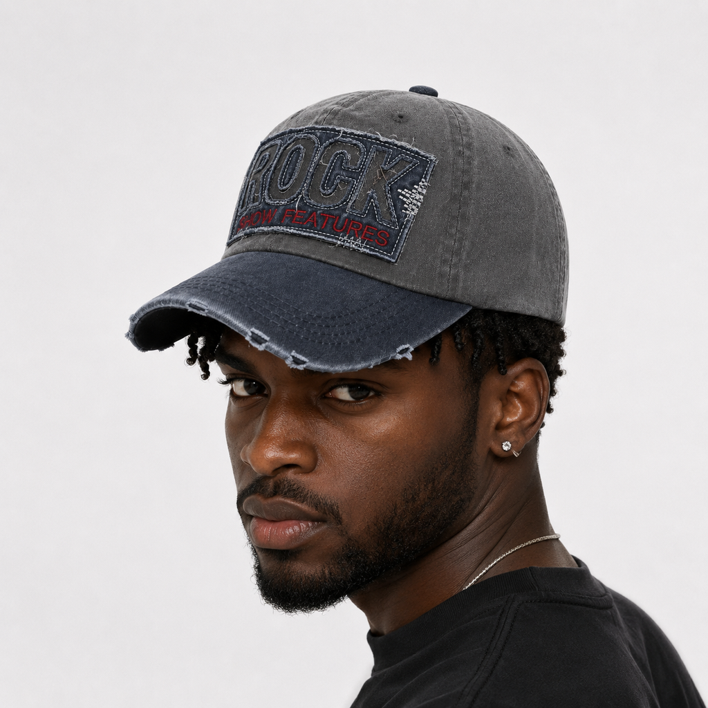 Casquette Baseball Fashion Y2K Grise délavé