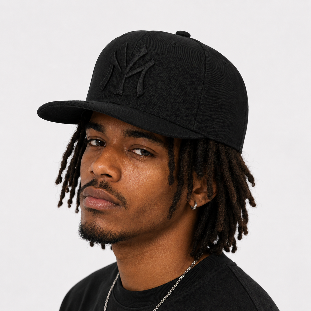 Casquette Snapback NY Noire Logo Brodé