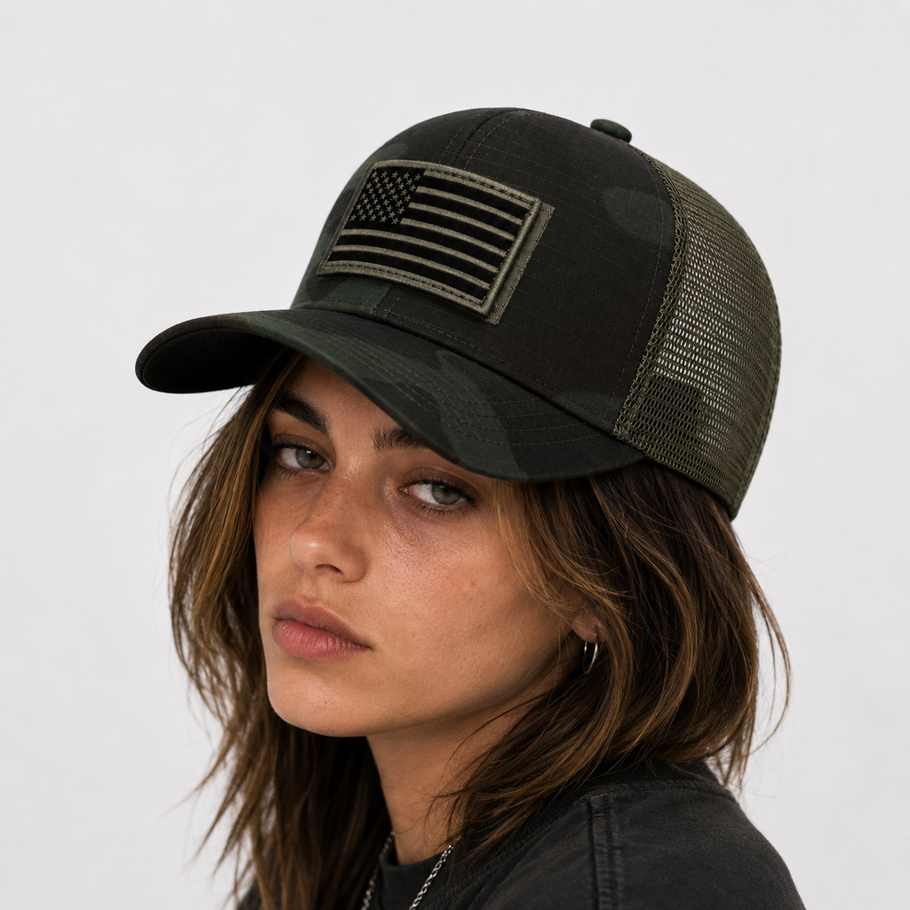 Casquette Camo Forêt Respirante