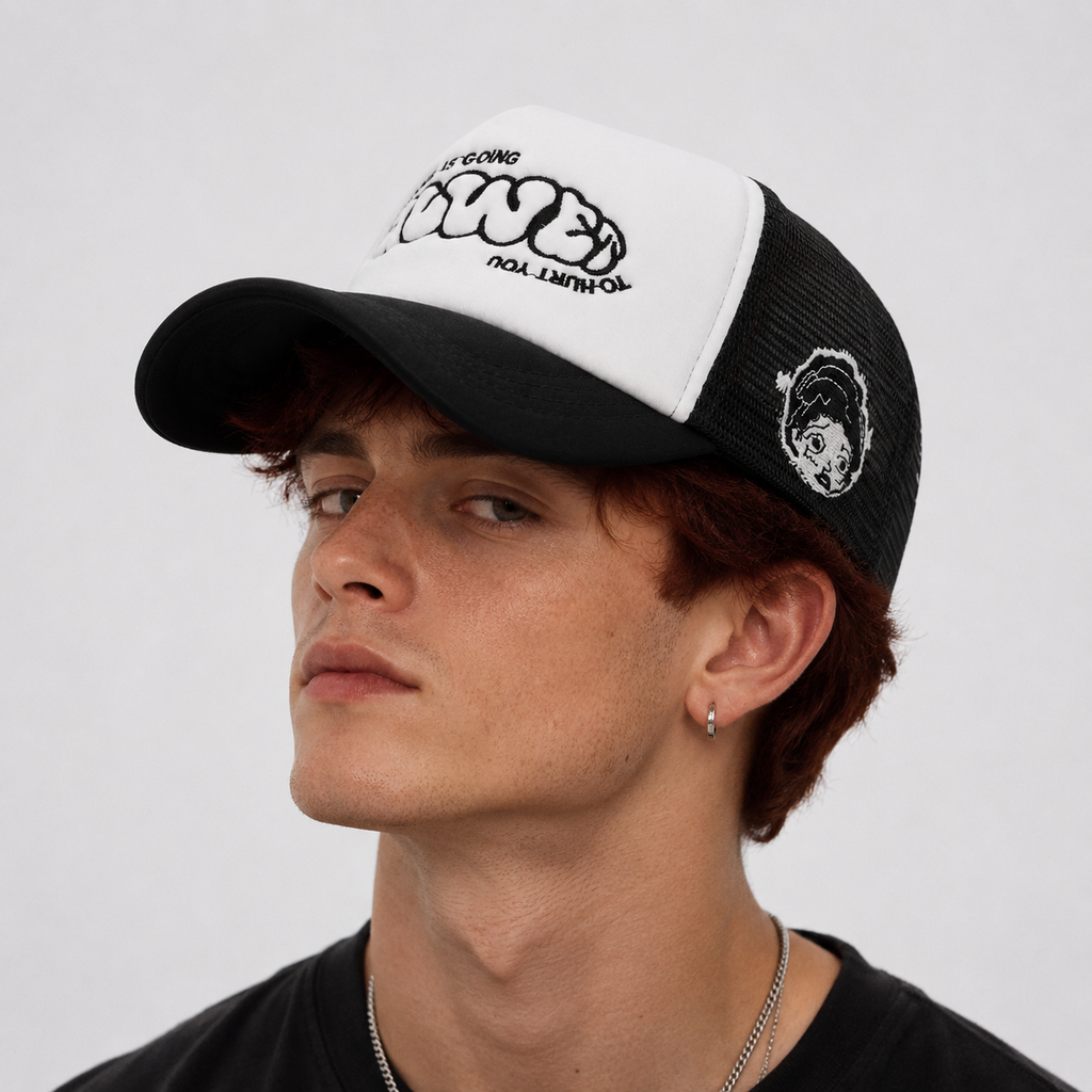 Casquette Trucker Graffiti Noir & Blanc
