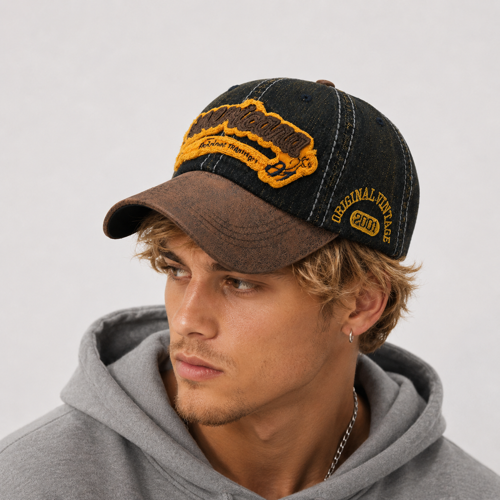 Casquette Denim Délavé Brodée