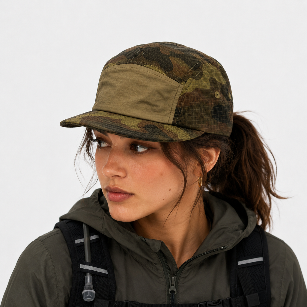 Couvre-Chef Printemps Camouflage À Cinq Panneaux
