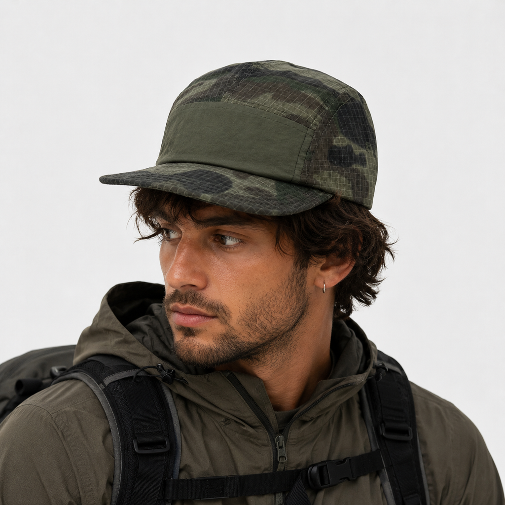 Couvre Chef Militaire Camouflage Poche Frontale