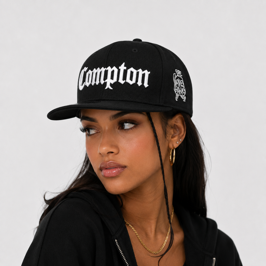 Couvre-Chef Polyester Noire Brodée Compton