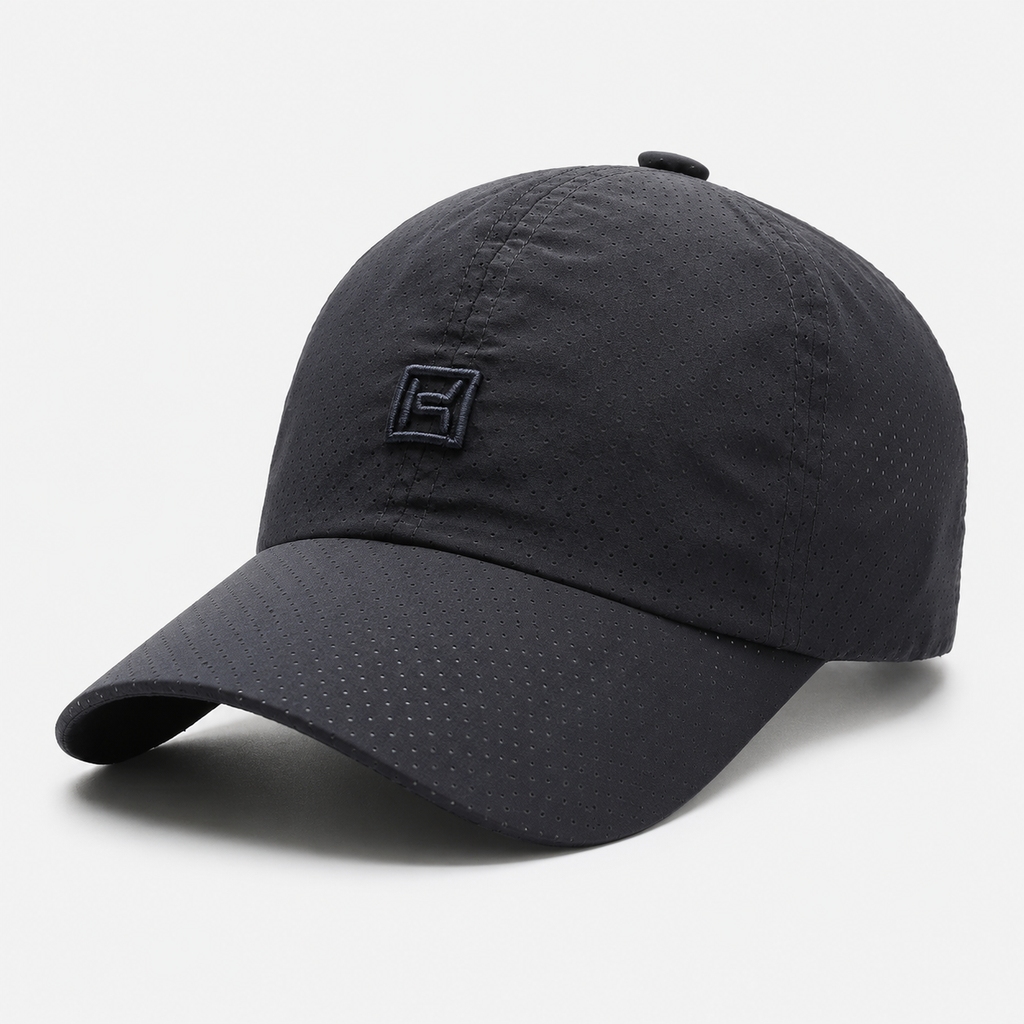 Couvre-Chef Noir En Polyester perforée