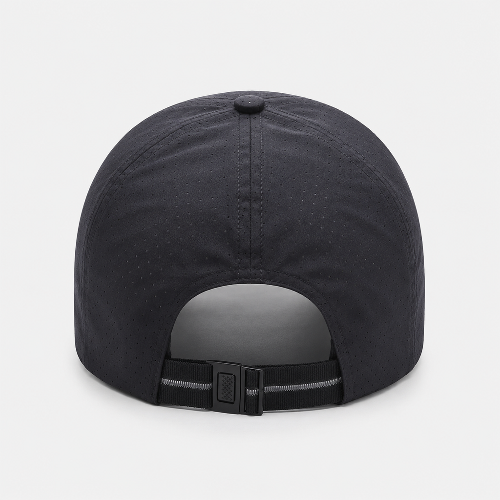 Couvre-Chef Noir En Polyester perforée