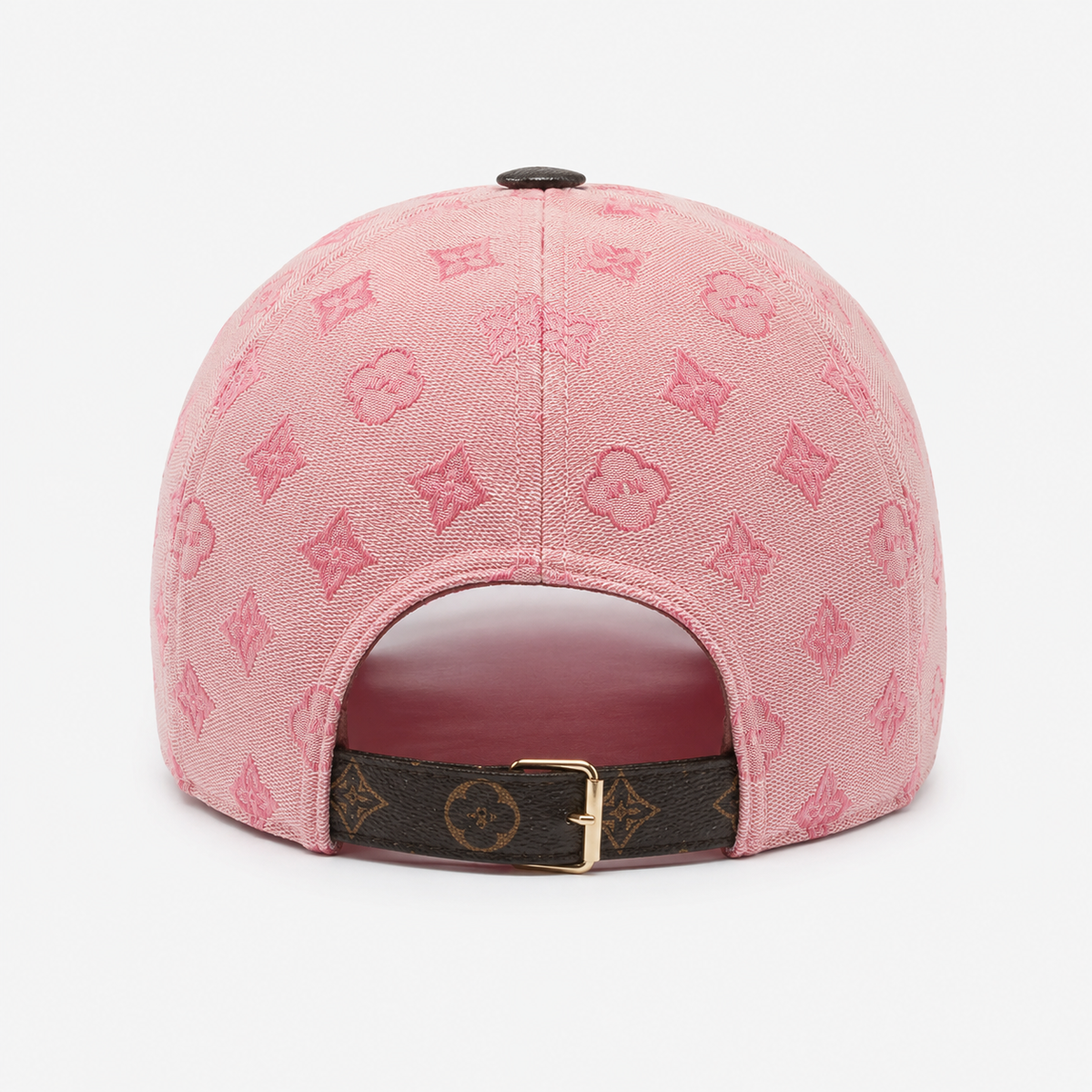 Couvre-Chef Rose Et Marron Visière Contrastée
