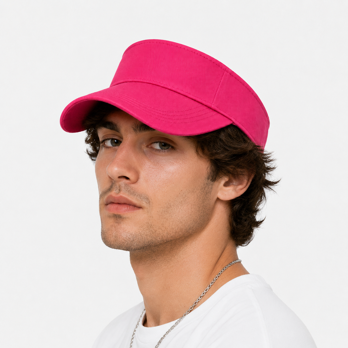 Couvre-Chef Rose Fuchsia Dessus Ouvert