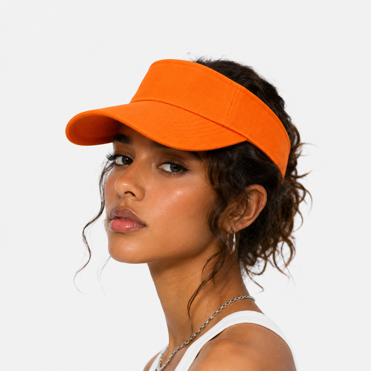 Couvre-Chef Orange En Coton