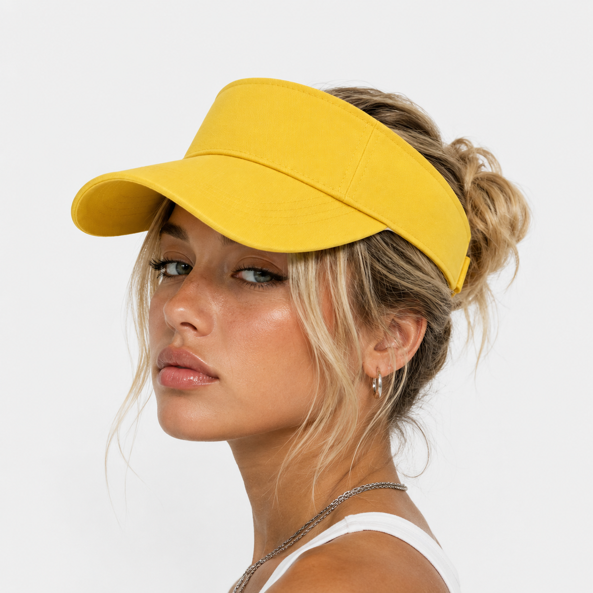 Couvre-Chef Jaune En Coton