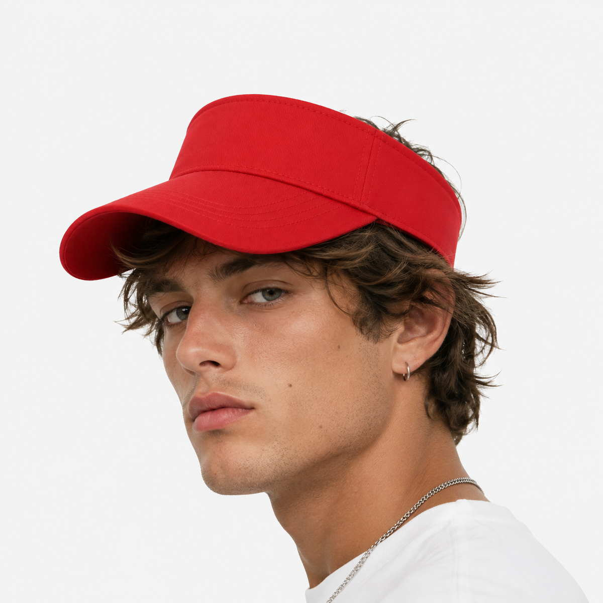 Couvre-Chef Toutes Saisons Rouge En Coton
