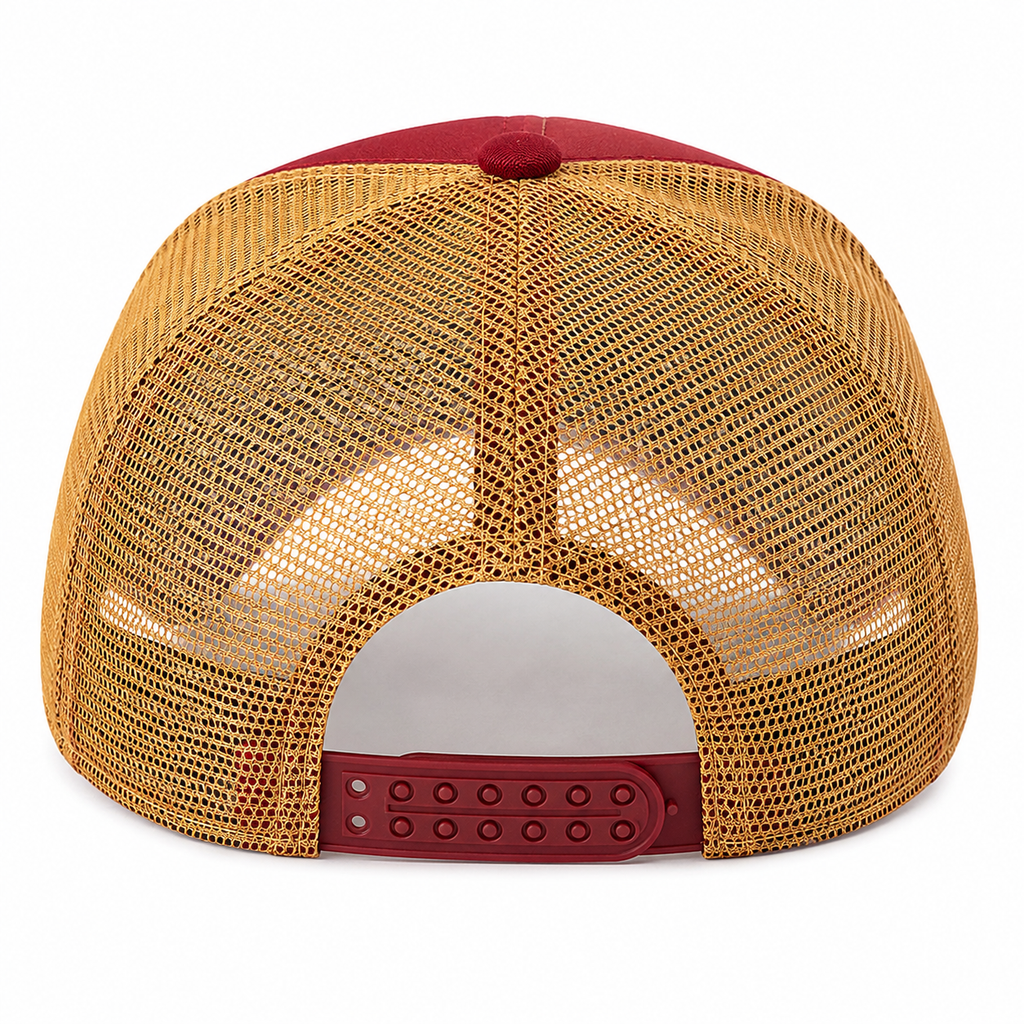 Couvre-Chef Trucker En Maille Motif Aigle Brodé