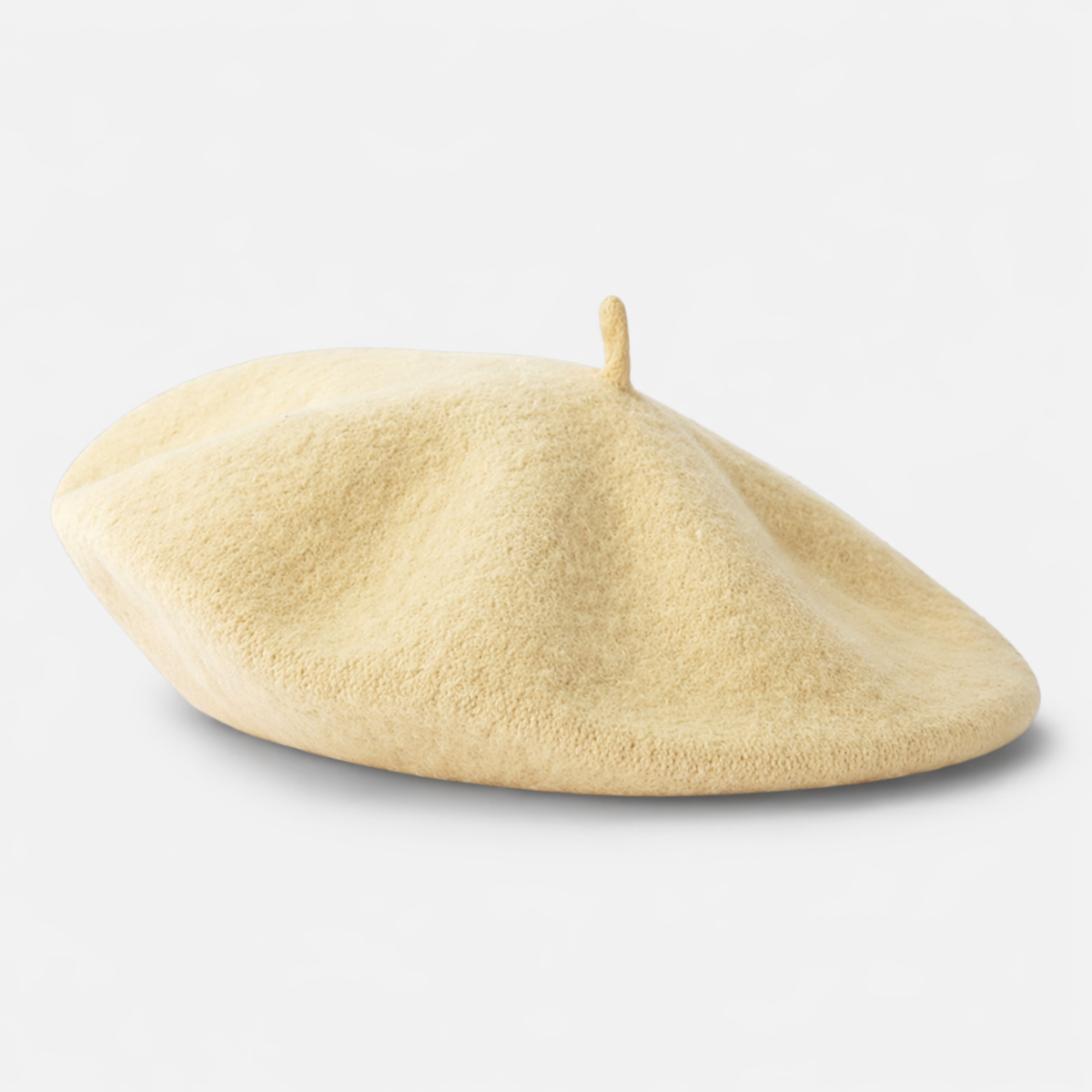 Couvre chef d'artiste Beige en laine