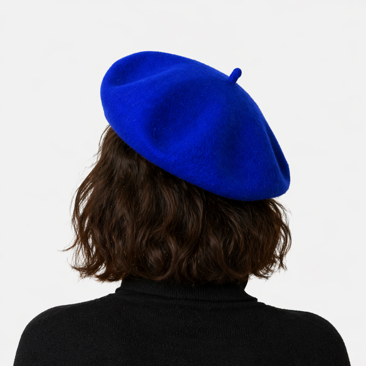 Couvre chef d'artiste Bleu foncé en laine