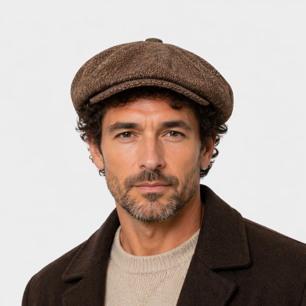 Béret Classique en coton Marron