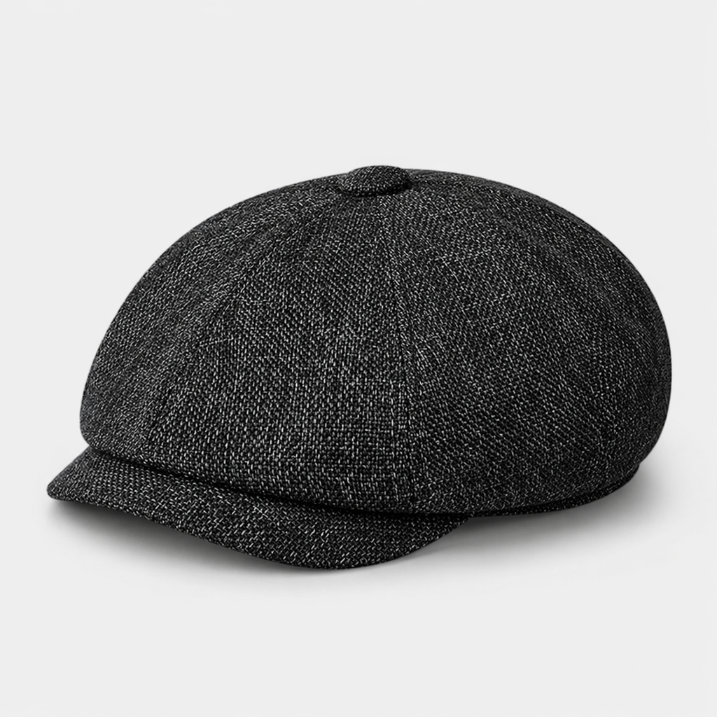 Bonnet rétro Noir en coton