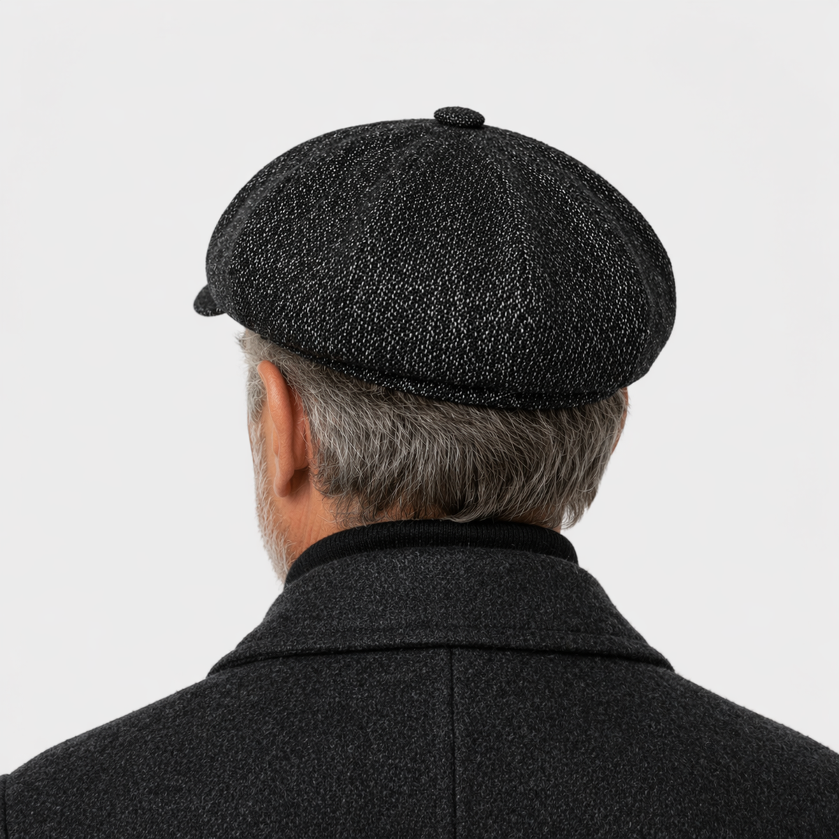Bonnet rétro Noir en coton
