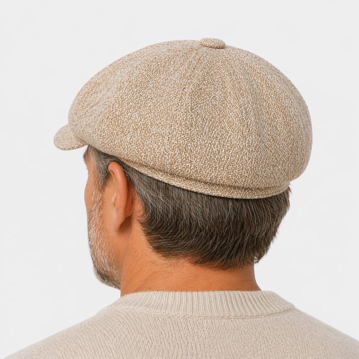 Toque Beige en coton Vintage