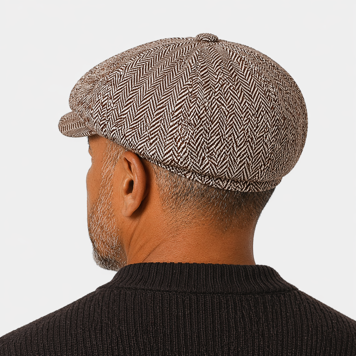 Toque Marron clair en coton avec visière