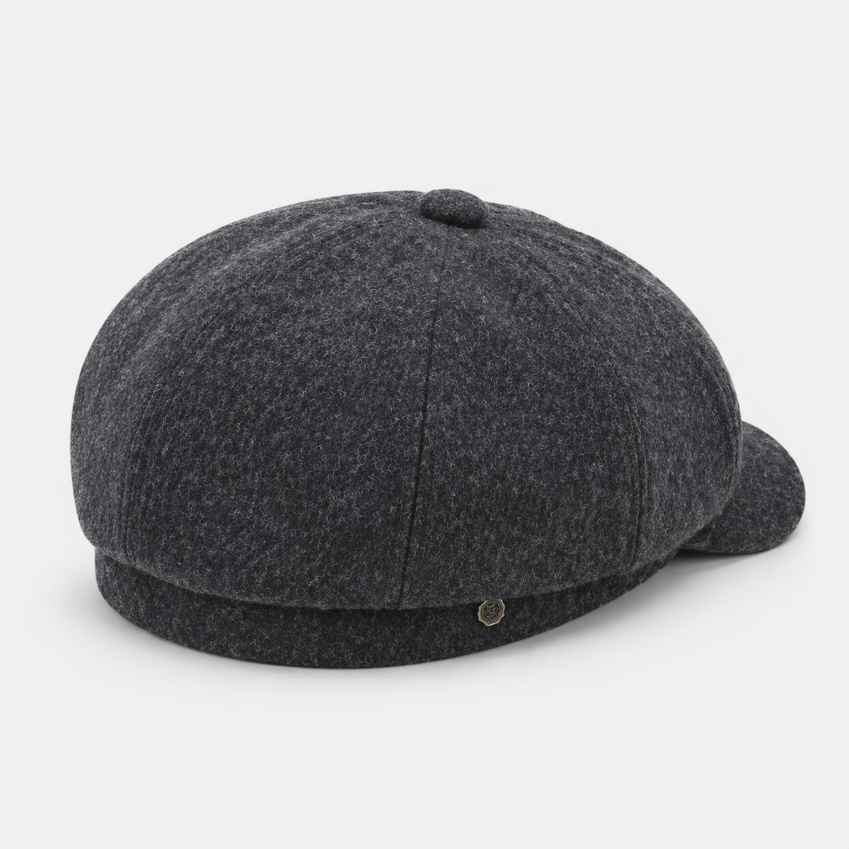 Casquette gavroche Grise foncé en coton