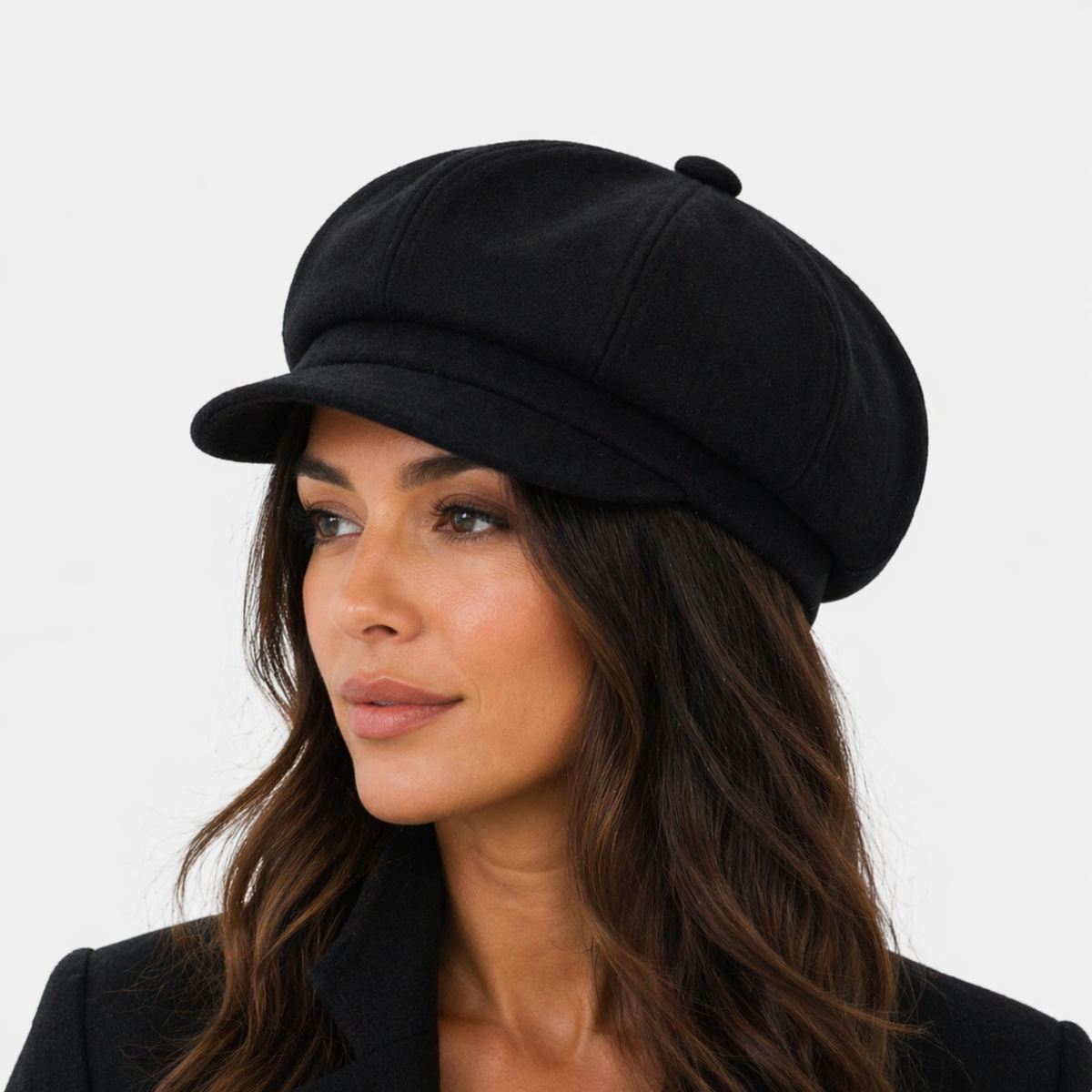Chapeau Gavroche Noir pour femme