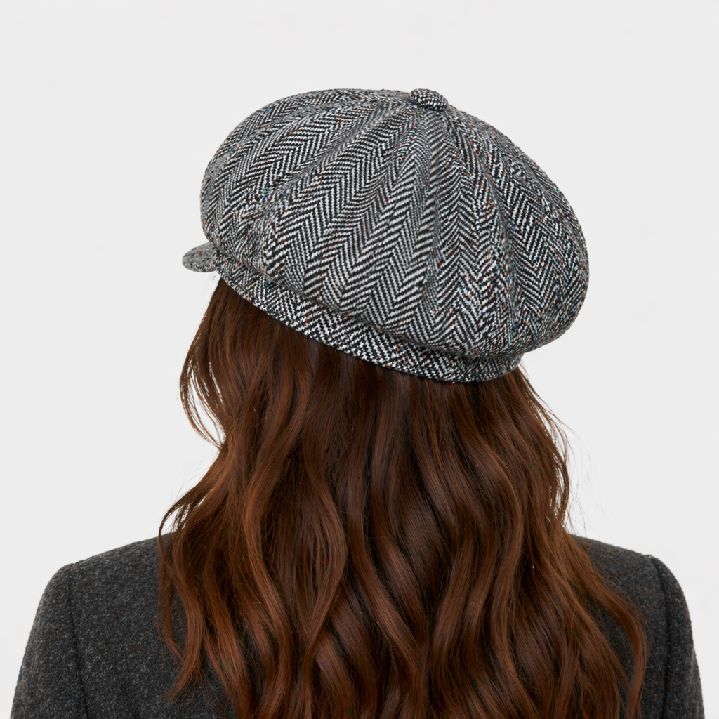 Chapeau Gavroche Gris Chic pour femme