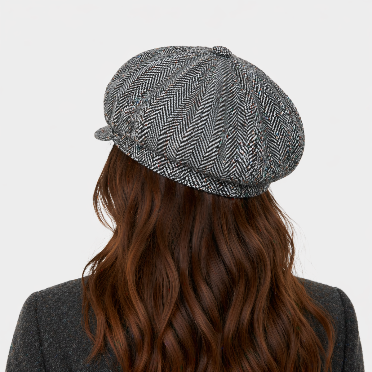 Chapeau Gavroche Gris Chic pour femme