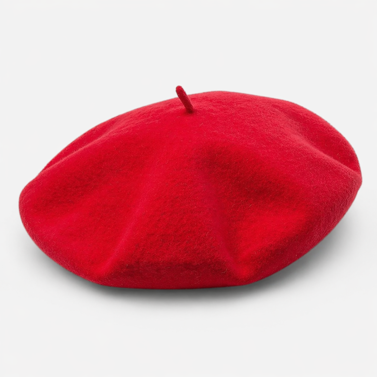 Béret rouge Français en laine