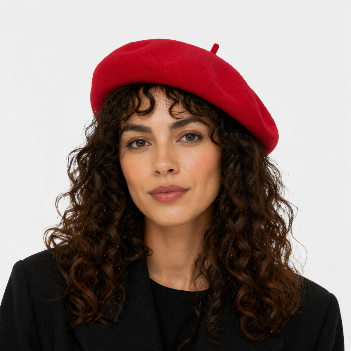 Béret rouge Français en laine