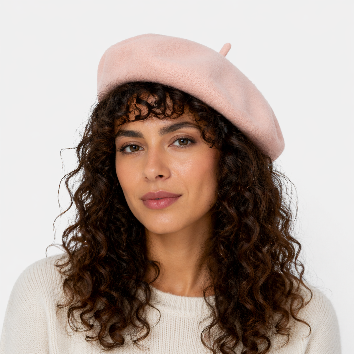 Béret Français Rose en laine