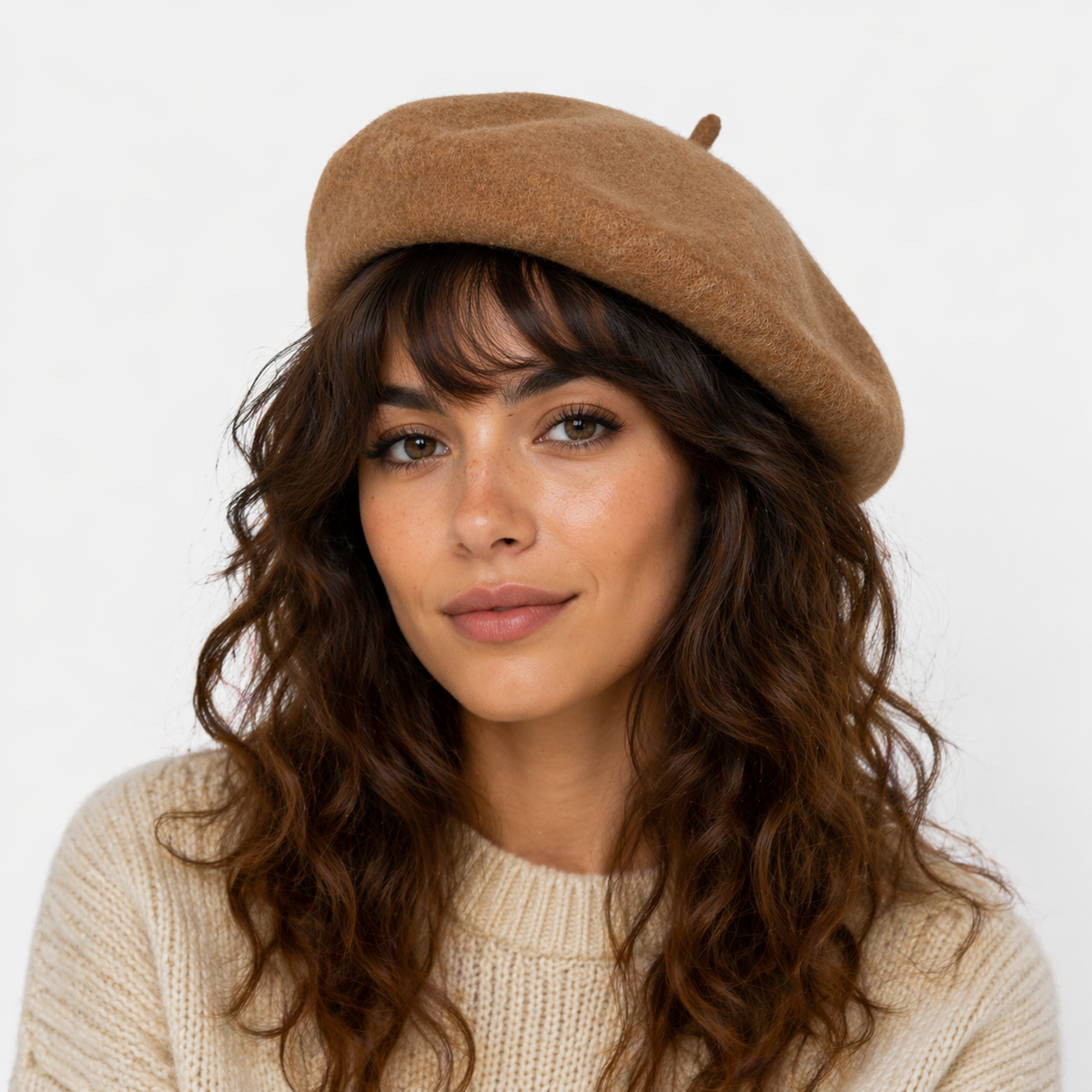 Béret Français Marron en laine