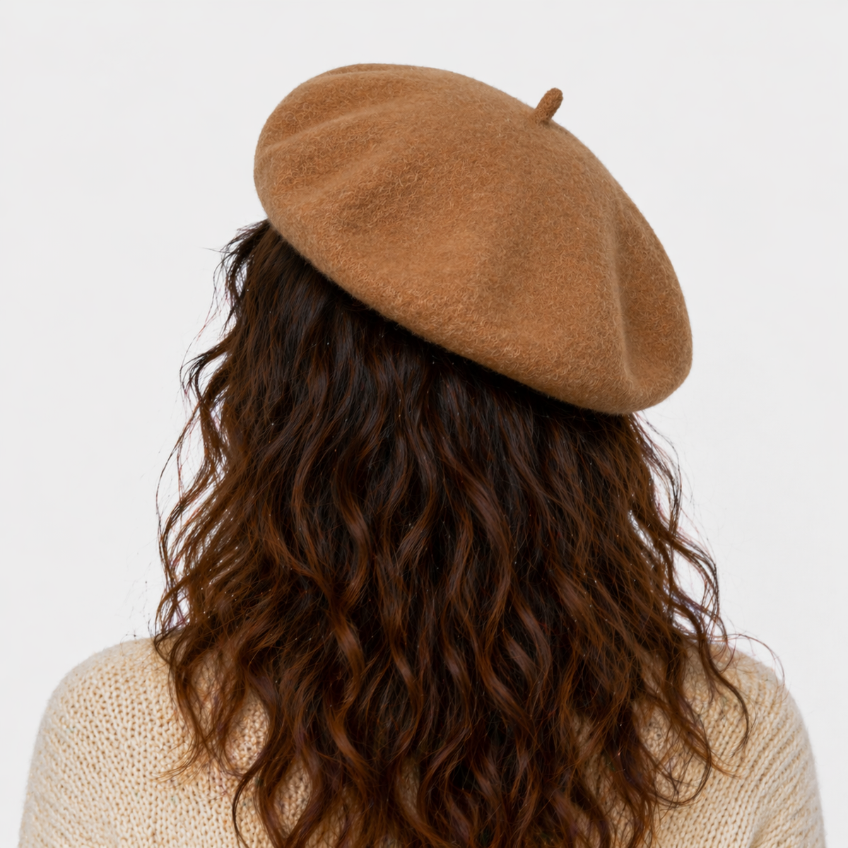 Béret Français Marron en laine